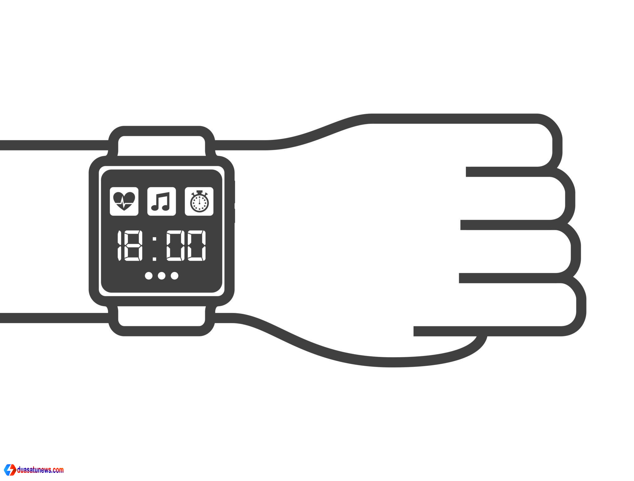 ilustrasi gadget canggih dan teknologi digital modern tahun 2023