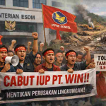 Aksi IPPMI Konsel di Kementerian ESDM tuntut cabut IUP PT WIN