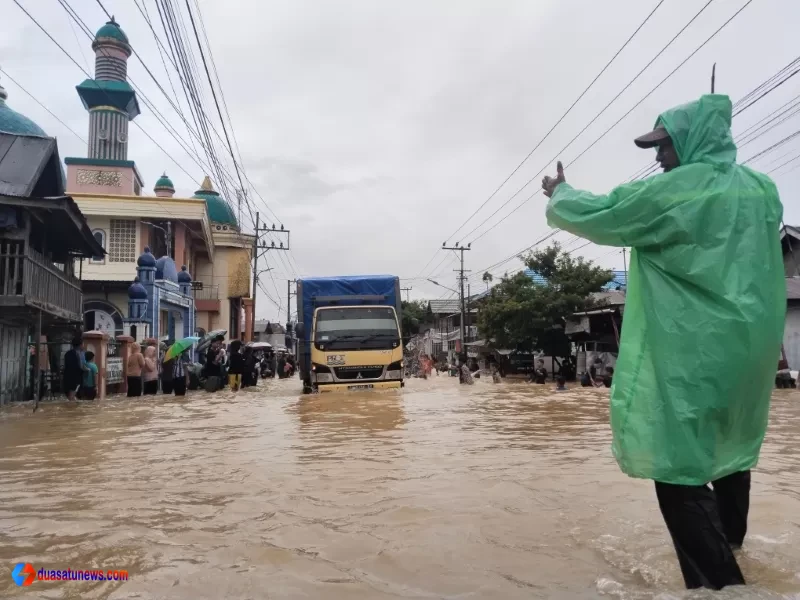 Rumah warga terdampak banjir Kalimantan Selatan
