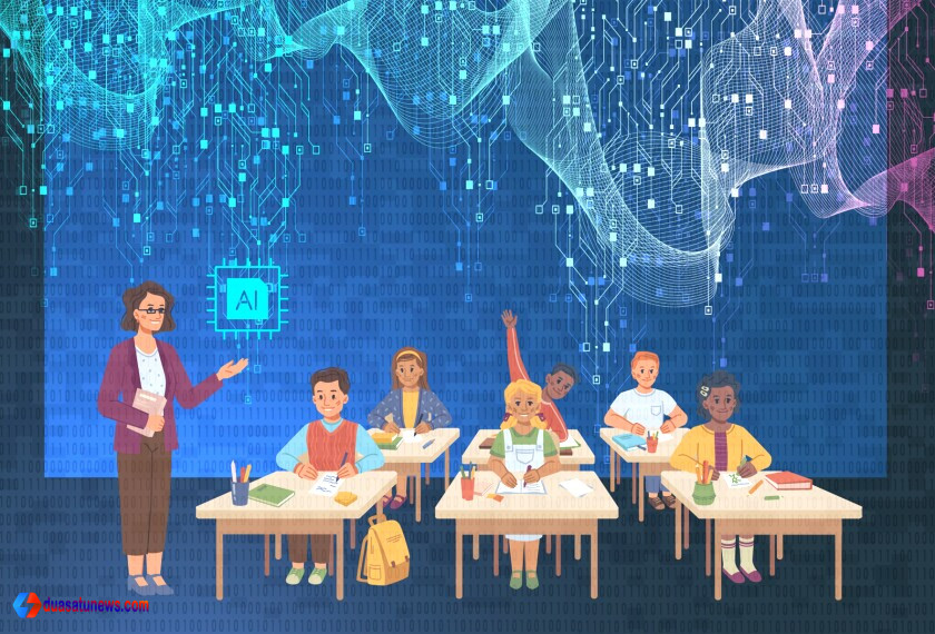 AI dalam pendidikan membantu proses belajar digital