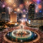 Donasi malam tahun baru DKI Jakarta di pusat perayaan