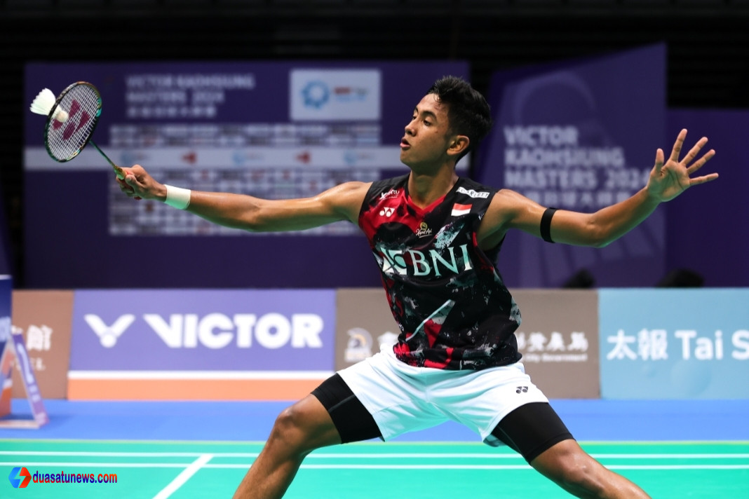Alwi Farhan Indonesia Masters 2026 saat bertanding di Istora Senayan
