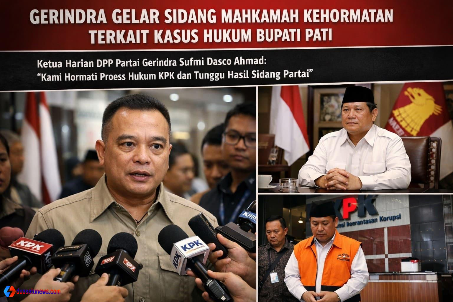 Gerindra rapat MKP Sudewo bahas status kader