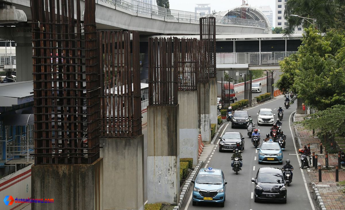 pembongkaran tiang monorel Rasuna Said oleh Pemprov DKI