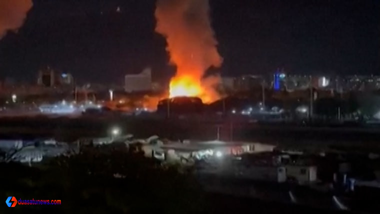 serangan militer AS Venezuela mengguncang Caracas