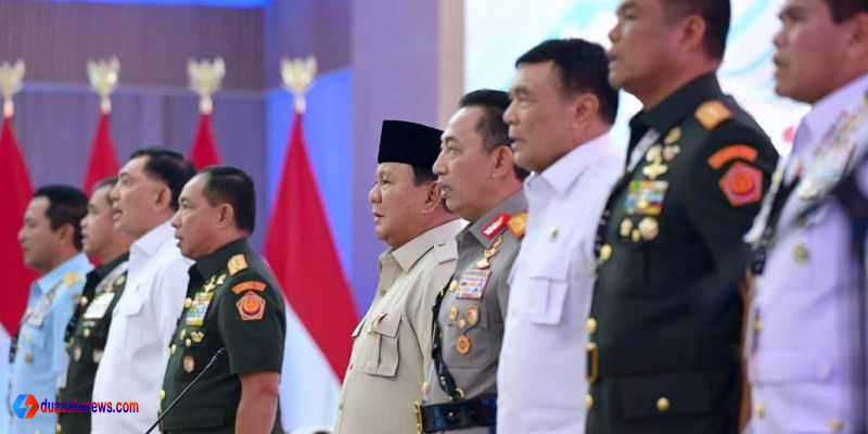 Rapim TNI-Polri 2026 di Istana Merdeka dipimpin Presiden Prabowo Subianto