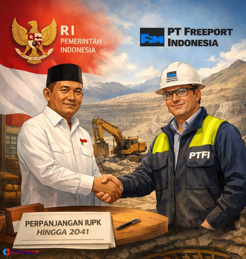 perpanjangan IUPK Freeport 2041 antara pemerintah Indonesia dan PT Freeport Indonesia