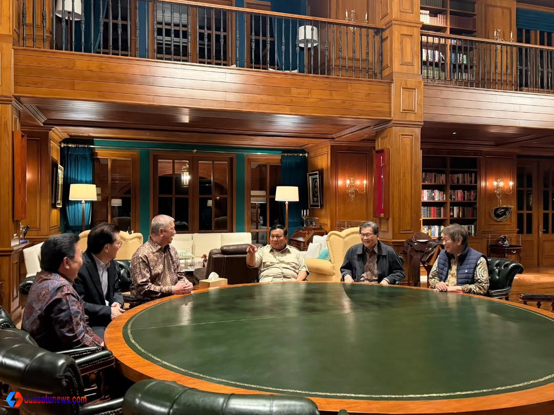 Pertemuan Prabowo dan lima pengusaha nasional di Padepokan Garudayaksa Hambalang