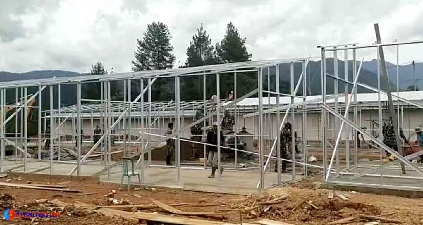 Pembangunan huntara dan huntap pasca bencana di Sumatera