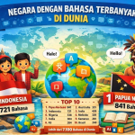 negara dengan bahasa terbanyak di dunia Papua Nugini dan Indonesia