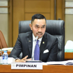 Sahroni Komisi III saat rapat DPR RI