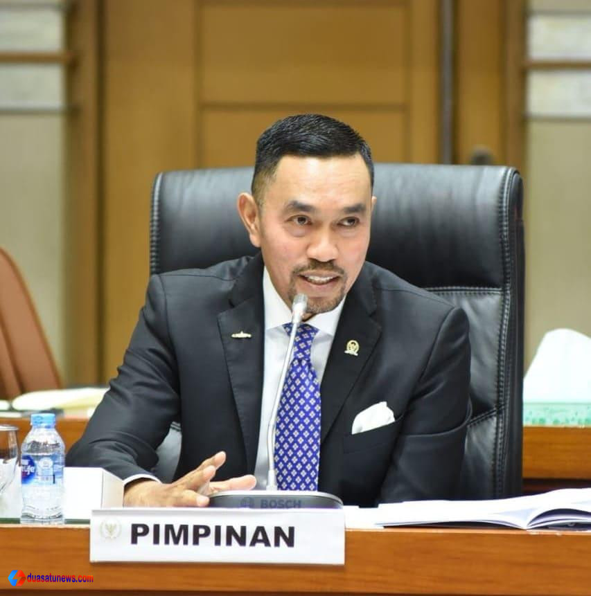 Sahroni Komisi III saat rapat DPR RI