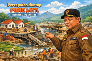 ilustrasi percepatan huntap Pidie Jaya dan pembangunan infrastruktur pascabencana