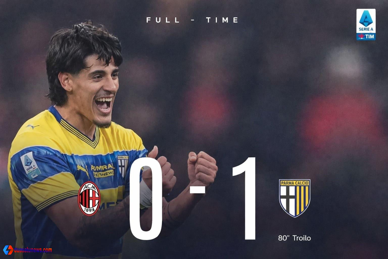 AC Milan vs Parma Serie A 2025/2026 di Stadion San Siro