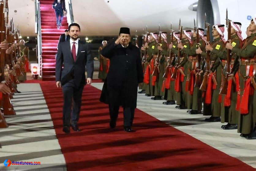 Pertemuan Prabowo dan Raja Yordania di Istana Al Husseiniya