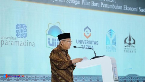 ketimpangan ekonomi Indonesia dibahas Ma’ruf Amin dalam Sarasehan 99 Ekonom Syariah 2026