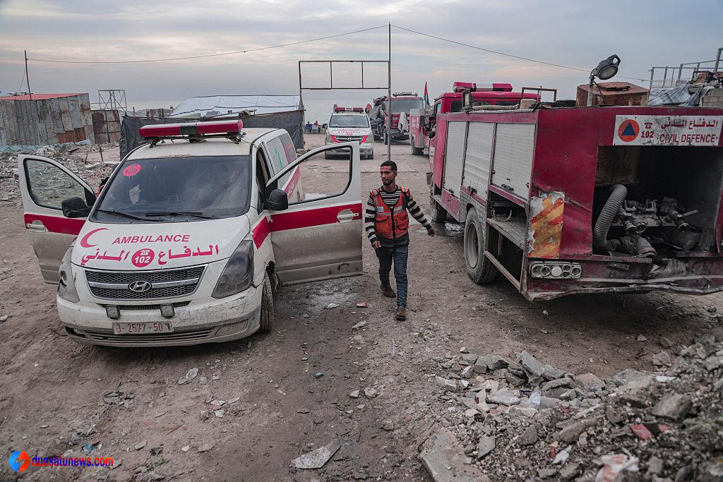 serangan udara Gaza evakuasi warga sipil