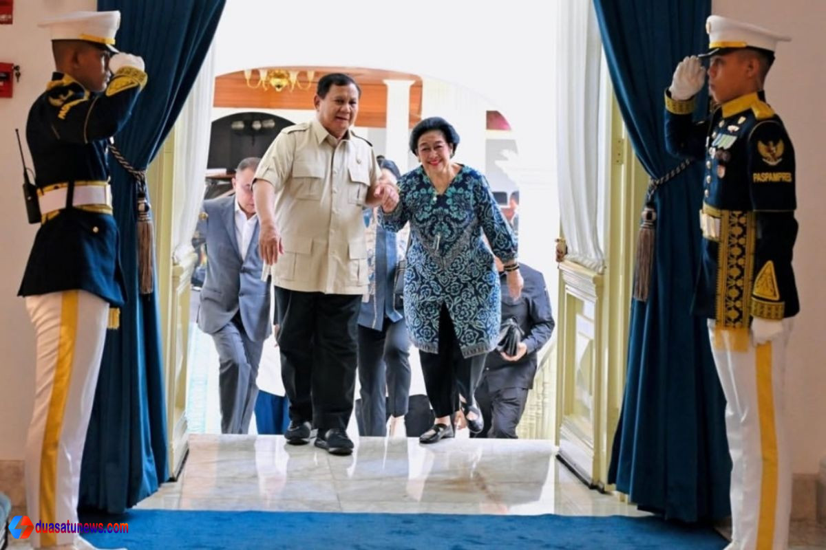 Prabowo terima Megawati di Istana Merdeka Jakarta