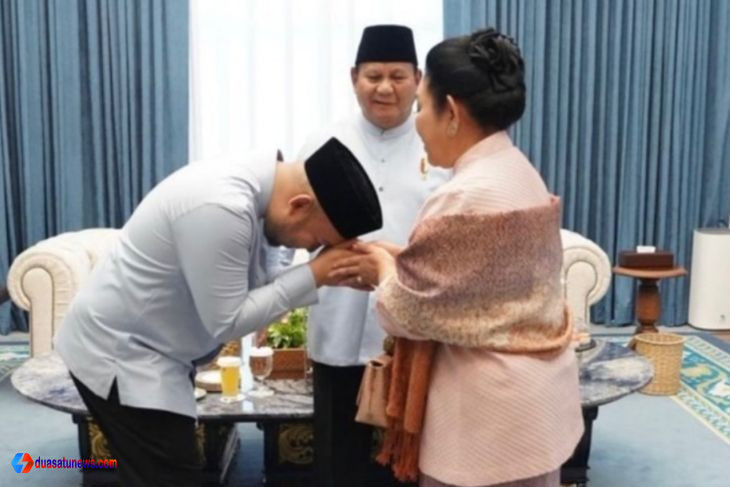 Prabowo Idul Fitri 1447 bersama Titiek Soeharto dan Didit