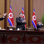 Kim Jong Un Komisi Urusan Negara dalam sidang parlemen Korea Utara