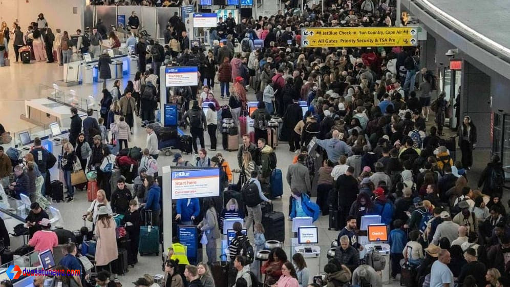 shutdown bandara as antrean panjang keamanan tsa