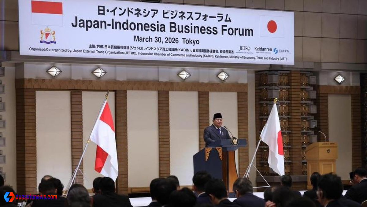 Presiden Prabowo Subianto dalam forum bisnis investasi Rp380 triliun Jepang