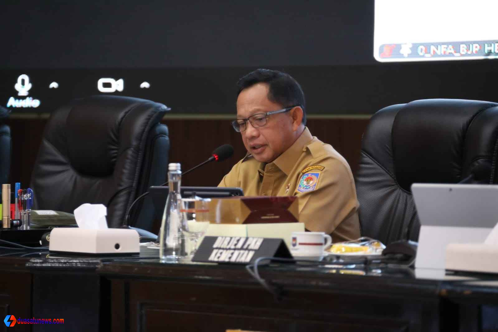 inflasi provinsi terdampak bencana dalam rapat Kemendagri