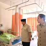 Prabowo jenguk korban tabrakan kereta di RSUD Bekasi