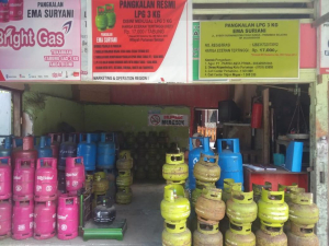 distribusi pangkalan LPG 3 kg gratis untuk masyarakat
