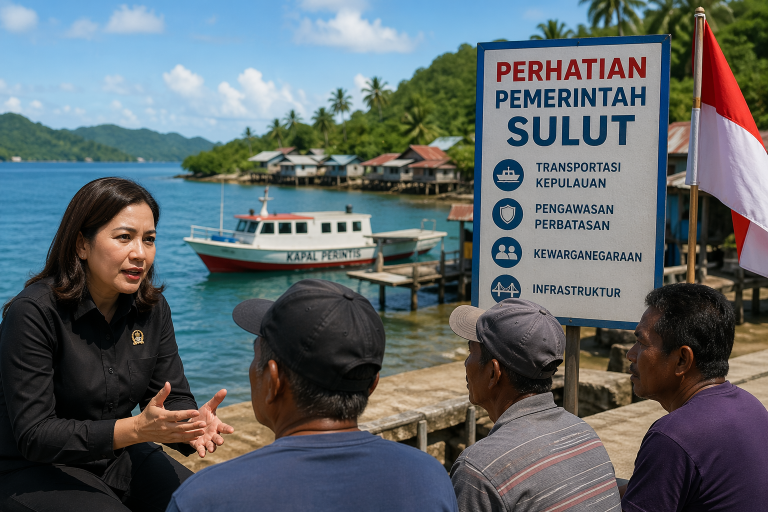 perhatian pemerintah Sulut di wilayah kepulauan dengan aktivitas masyarakat pesisir dan transportasi perahu