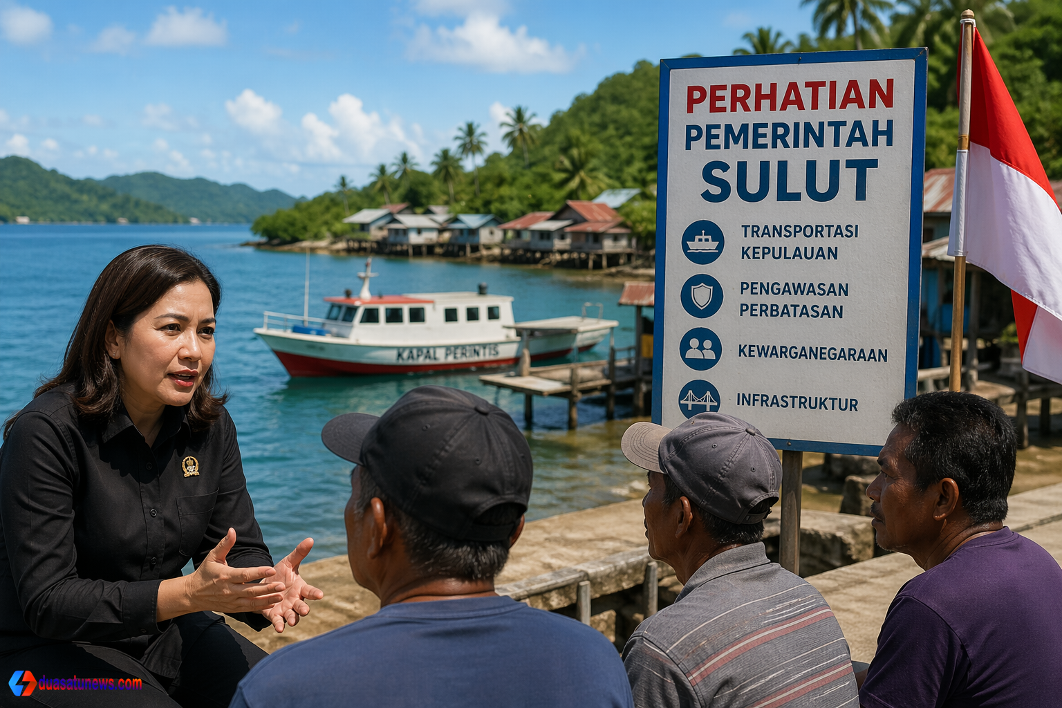 perhatian pemerintah Sulut di wilayah kepulauan dengan aktivitas masyarakat pesisir dan transportasi perahu