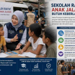 Sekolah Rakyat anak jalanan dengan pendampingan pendidikan oleh petugas sosial di Jakarta