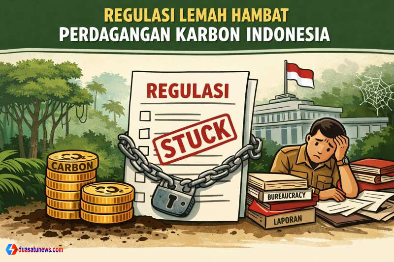 perdagangan karbon Indonesia terhambat akibat regulasi lemah dan birokrasi