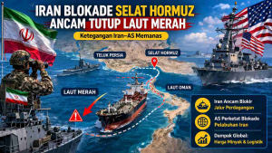 Iran blokade Selat Hormuz dan ancaman penutupan Laut Merah terhadap jalur perdagangan global