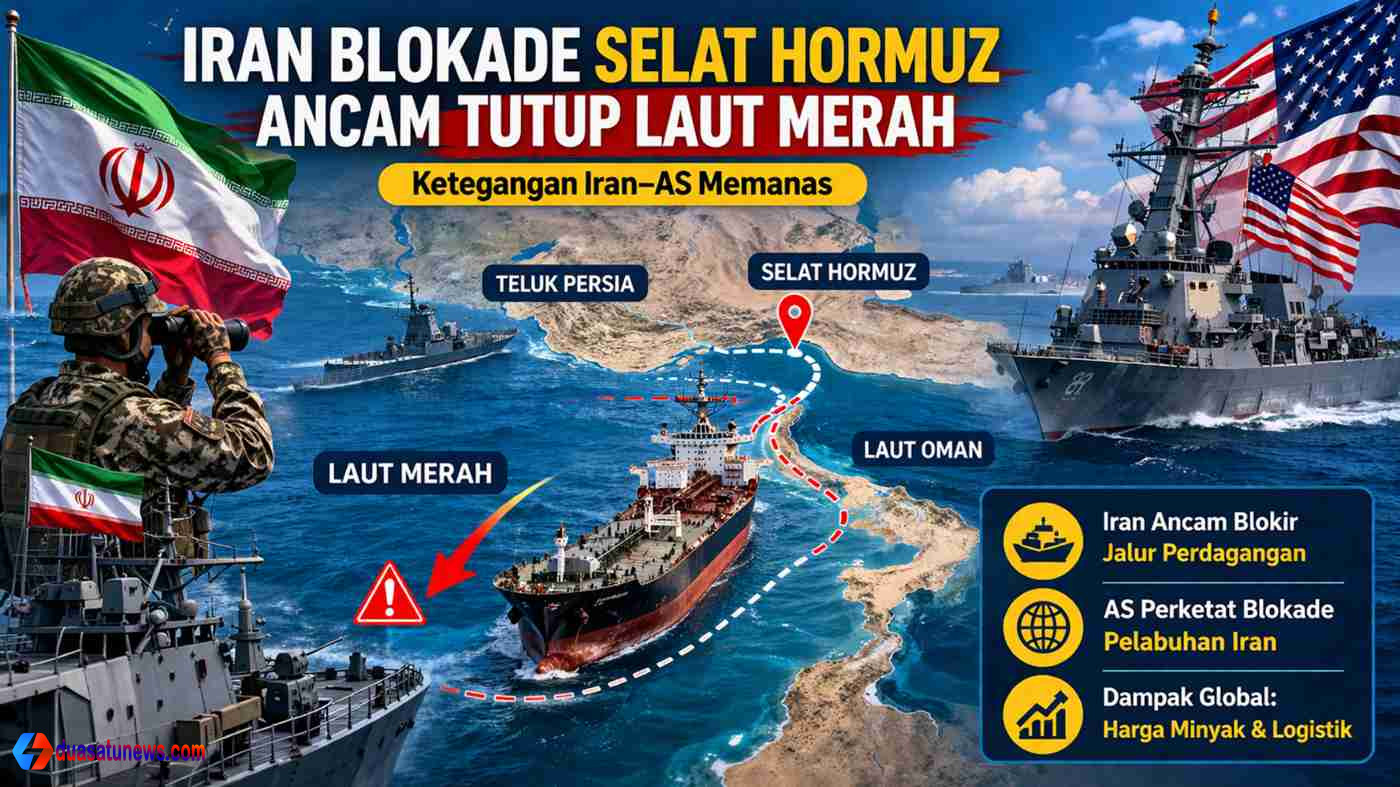 Iran blokade Selat Hormuz dan ancaman penutupan Laut Merah terhadap jalur perdagangan global