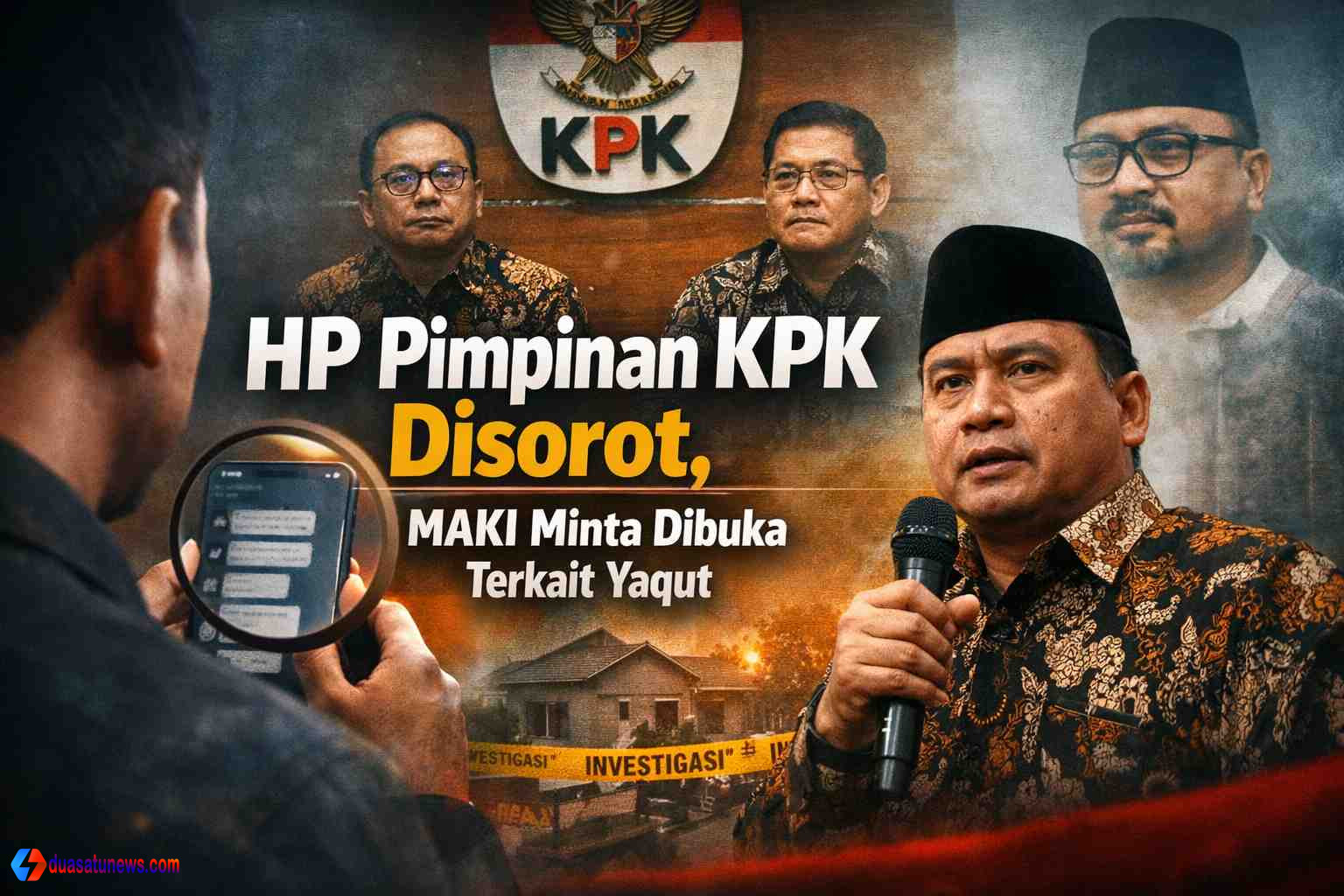 HP Pimpinan KPK Disorot, MAKI Minta Dibuka Terkait Yaqut