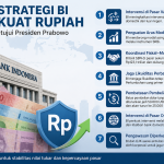 ilustrasi strategi BI perkuat rupiah melalui intervensi pasar dan penguatan arus modal