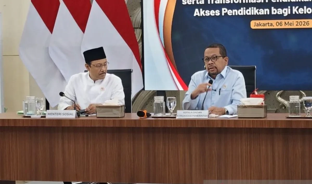 Kepala Bakom RI Muhammad Qodari dalam konferensi pers mengenai penanganan TBC Indonesia 2026 di Jakarta