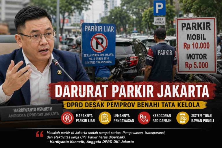 Hardiyanto Kenneth soroti darurat parkir Jakarta dan parkir liar di ibu kota