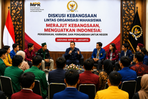 “Generasi muda penentu masa depan Indonesia dalam diskusi kebangsaan mahasiswa di MPR RI”