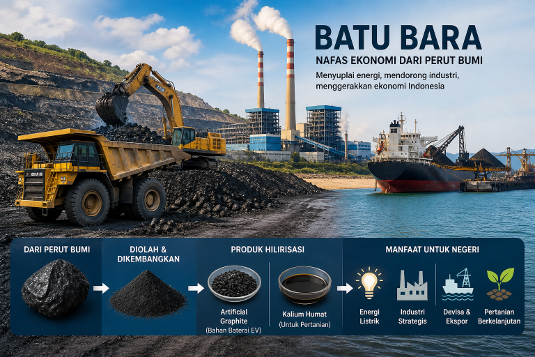 nafas ekonomi batu bara Indonesia dari tambang hingga industri energi