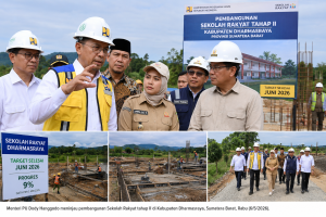 Menteri PU meninjau pembangunan Sekolah Rakyat Dharmasraya di Sumatera Barat