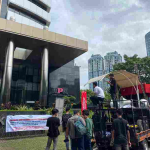 IPPMIK Konawe-Jakarta menggelar aksi demonstrasi di depan Gedung KPK terkait dugaan korupsi anggaran makan minum Konawe Rp9,2 miliar