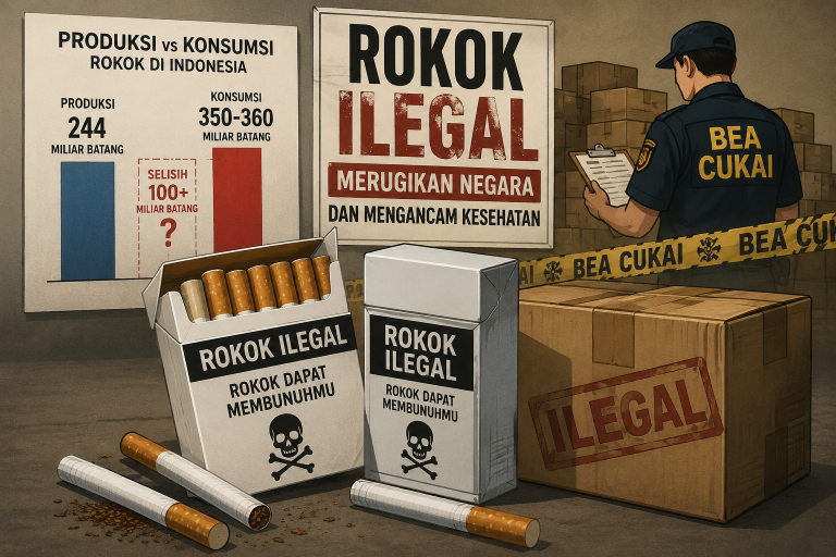 Peredaran rokok ilegal Indonesia dan pengawasan Bea Cukai terhadap rokok tanpa cukai