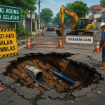 Jalan Amblas Lenteng Agung di Jakarta Selatan yang menjadi sorotan DPRD DKI Jakarta