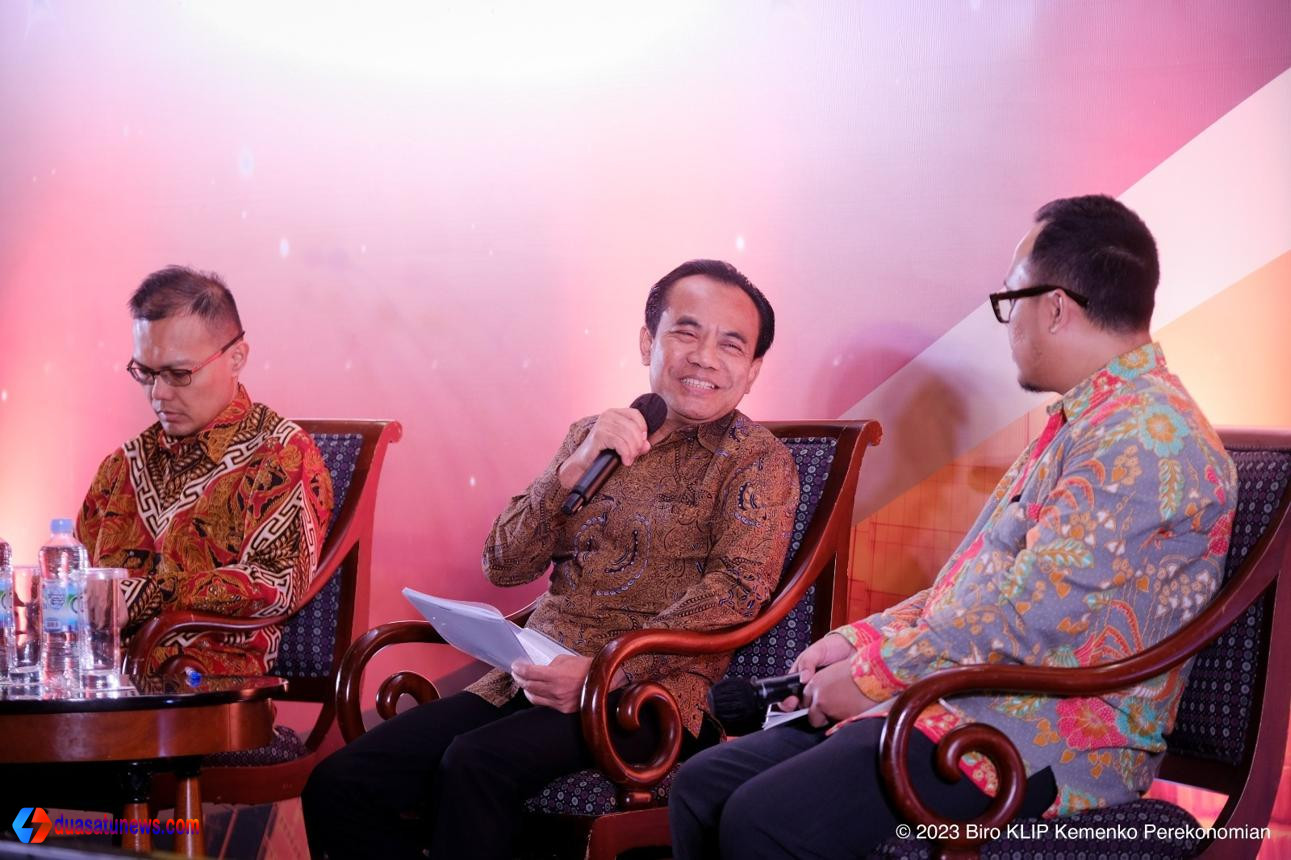 Susiwijono Moegiarso menjelaskan investigasi tarif AS Indonesia kepada media