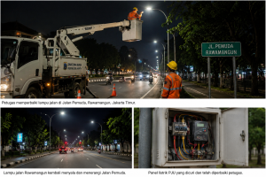 lampu jalan Rawamangun, perbaikan PJU Jakarta Timur, Jalan Pemuda Rawamangun