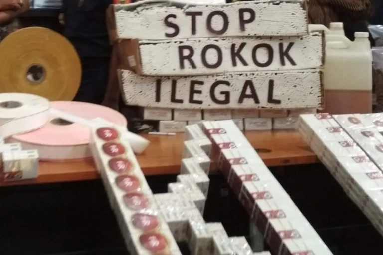 ilustrasi stop rokok ilegal dan penindakan peredaran rokok tanpa cukai