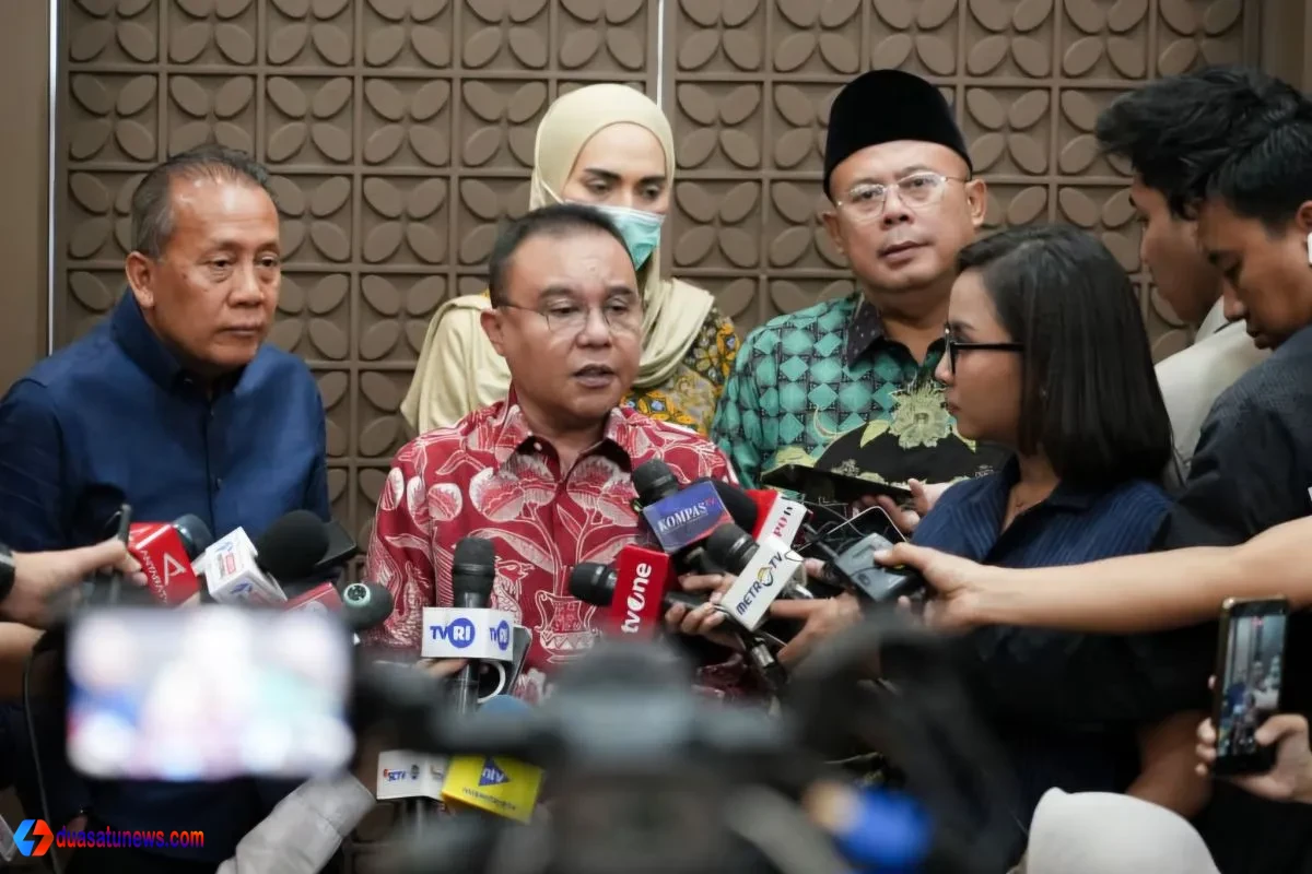Sufmi Dasco Ahmad menyampaikan kesiapan DPR RI membahas Revisi UU Pemilu di Kompleks Parlemen Jakarta