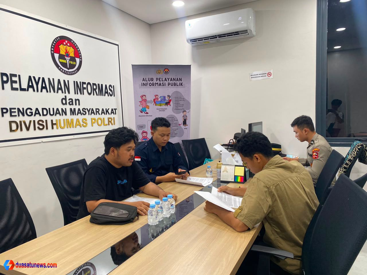 aksi JMHI terkait tambang emas ilegal Bolmut di Mabes Polri